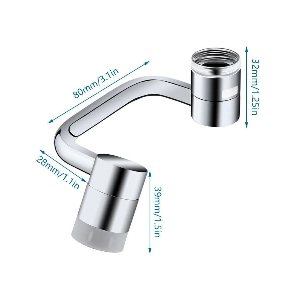 1080° Rotating Faucet Extender for Kitchen & Bathroom Sinks