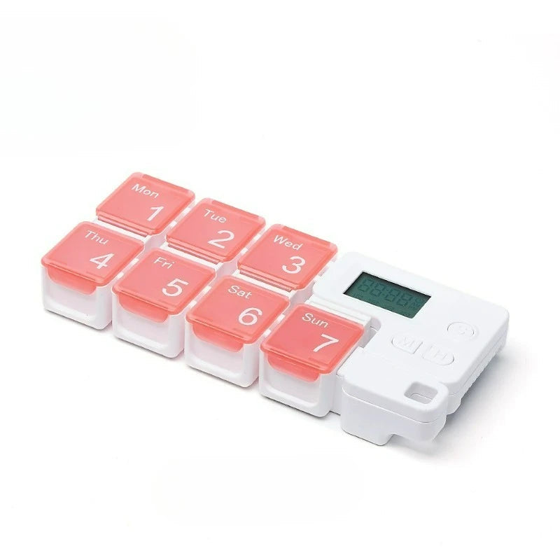 Smart Electronic Weekly Pill Organizer with Alarm