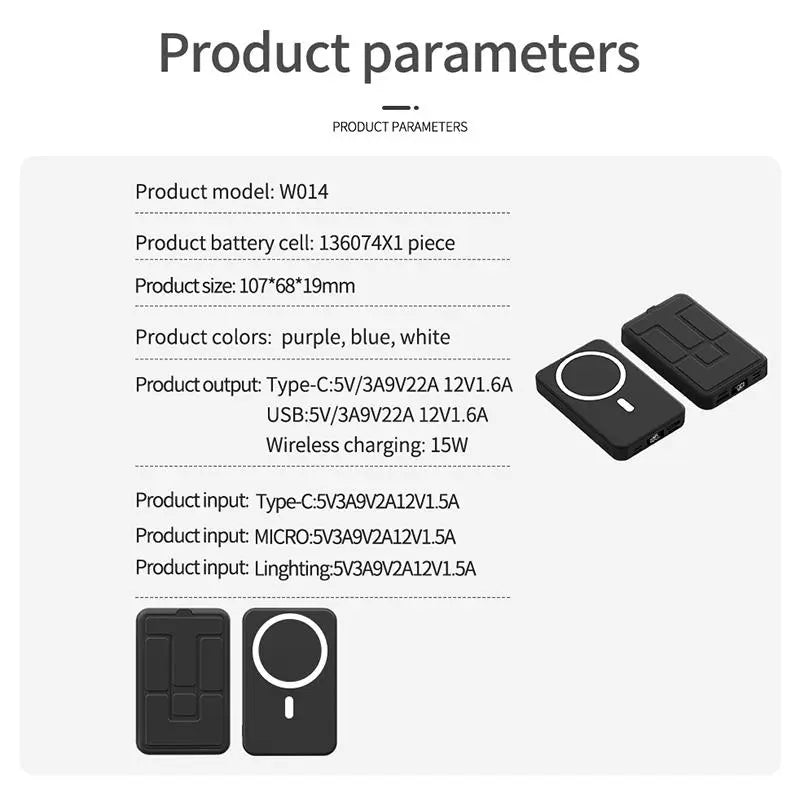 10,000mAh Foldable Magnetic Power Bank product image 10