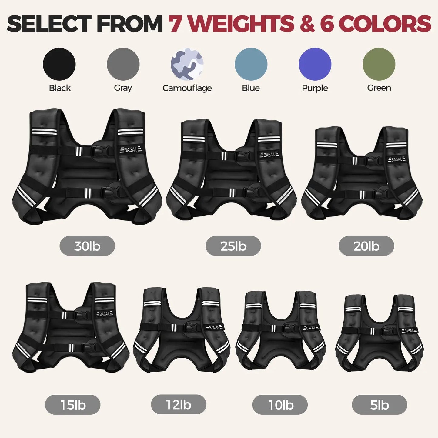 Adjustable Weighted Vest for Home Workouts product image 8