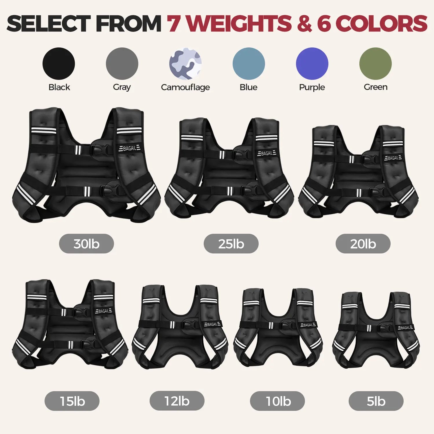 Adjustable Weighted Vest for Home Workouts product image 8