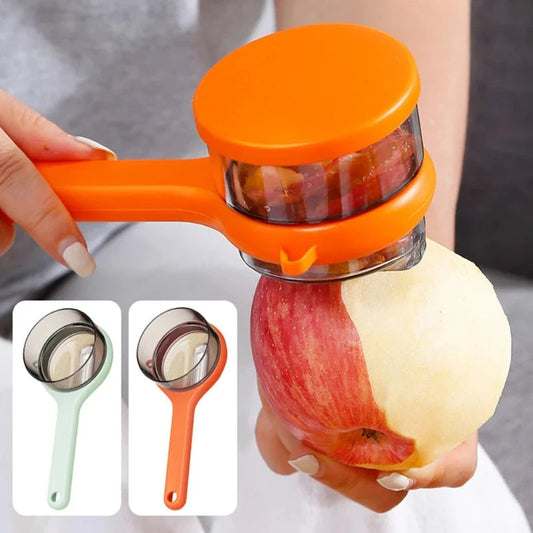 Ergonomic Vegetable Peeler with Built-In Scrap Catcher