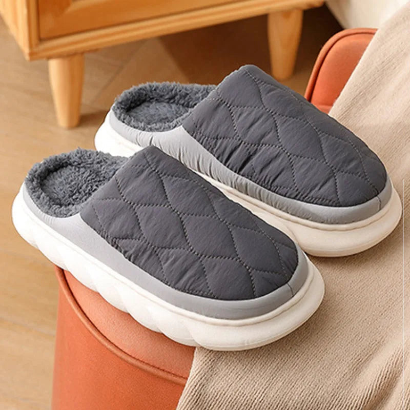 Men’s Waterproof Warm Winter Slippers