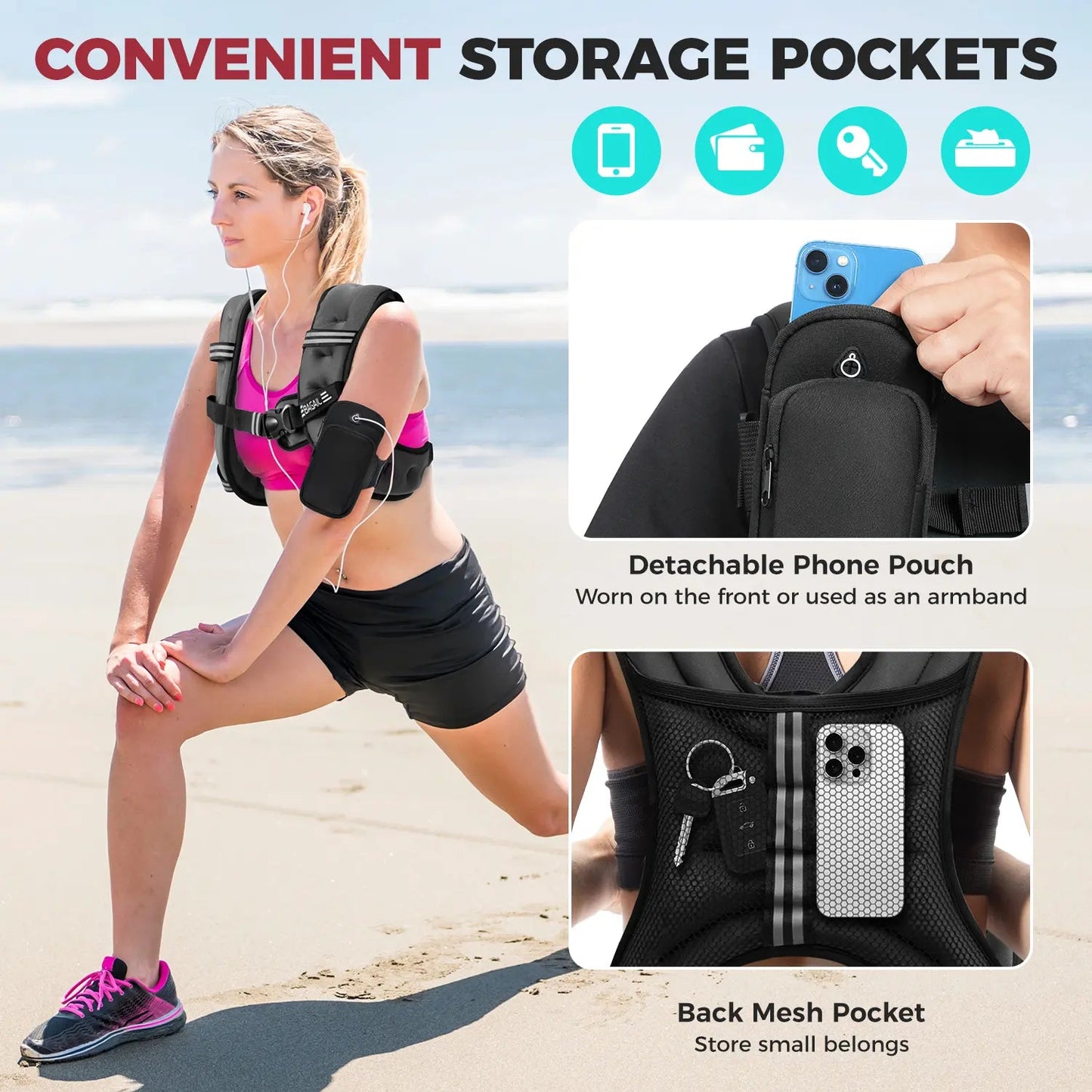 Adjustable Weighted Vest for Home Workouts product image 6