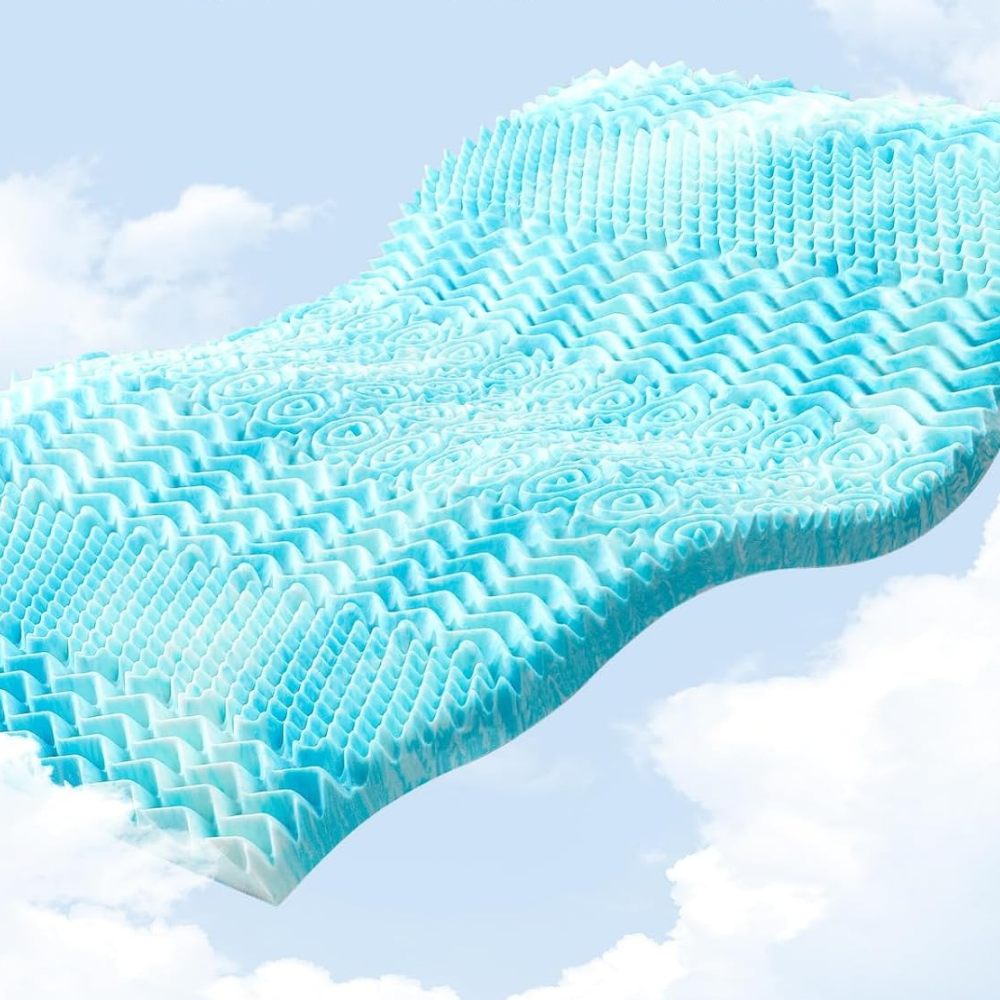 Cooling Egg Crate Foam Mattress Topper