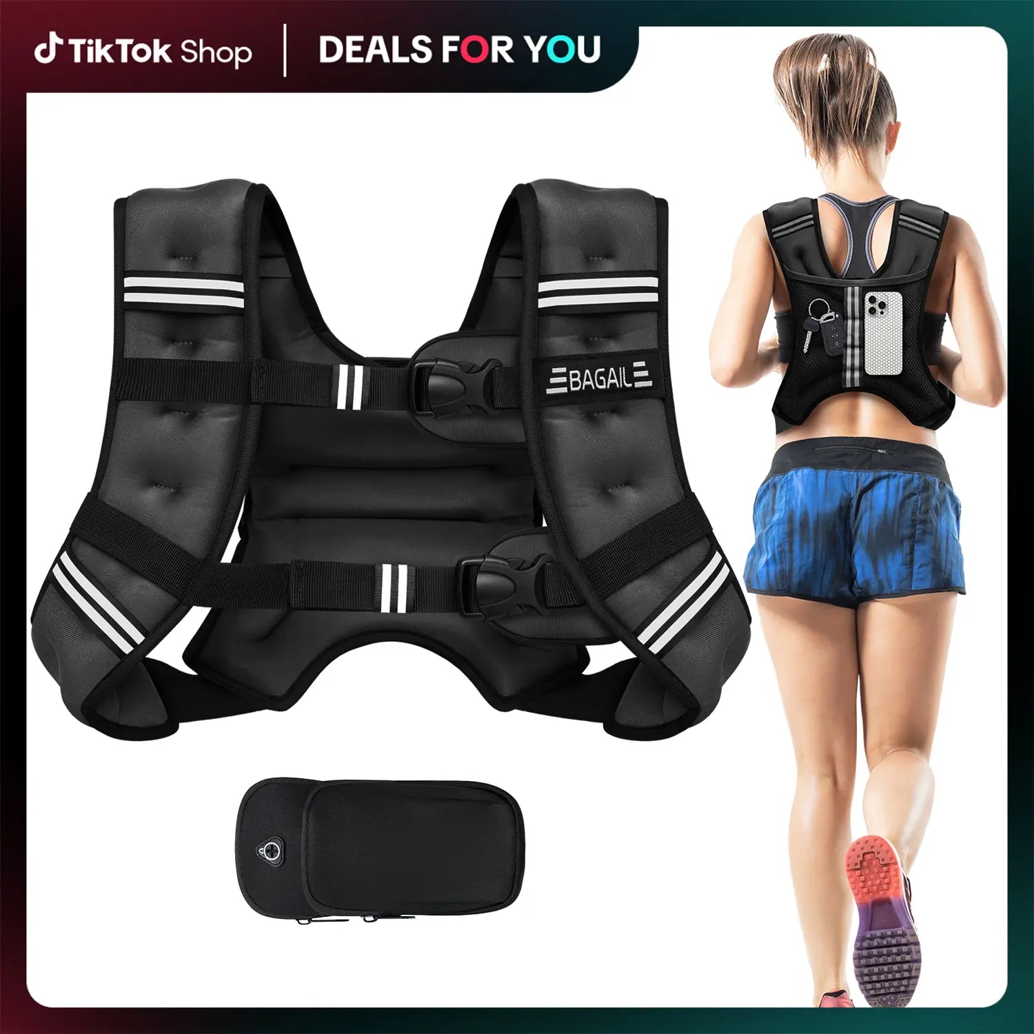 Adjustable Weighted Vest for Home Workouts product image 2