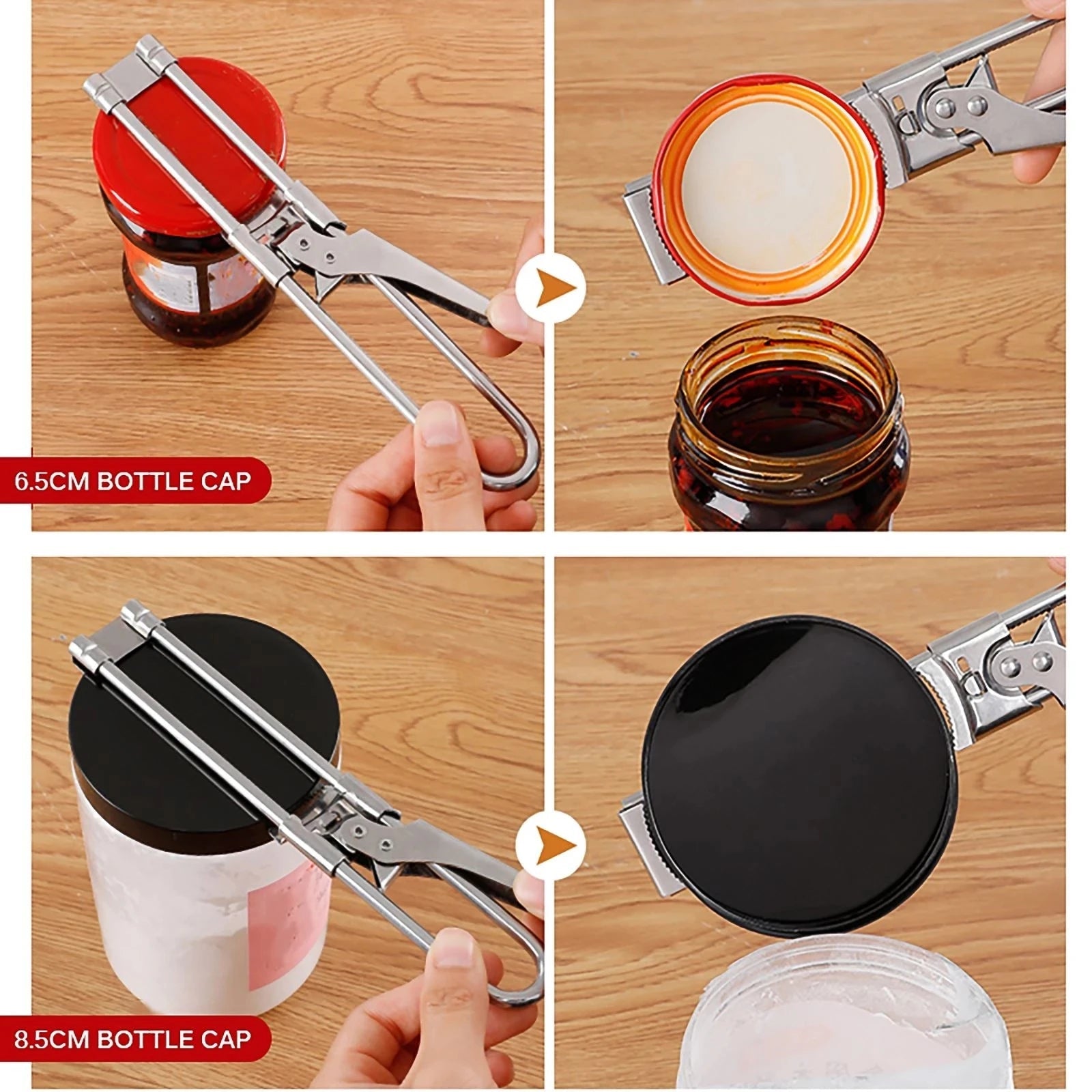 Adjustable Stainless Steel Multi-Function Jar Opener