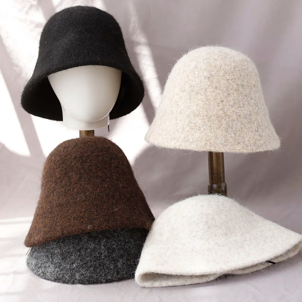Women’s Winter Wool Bucket Hat