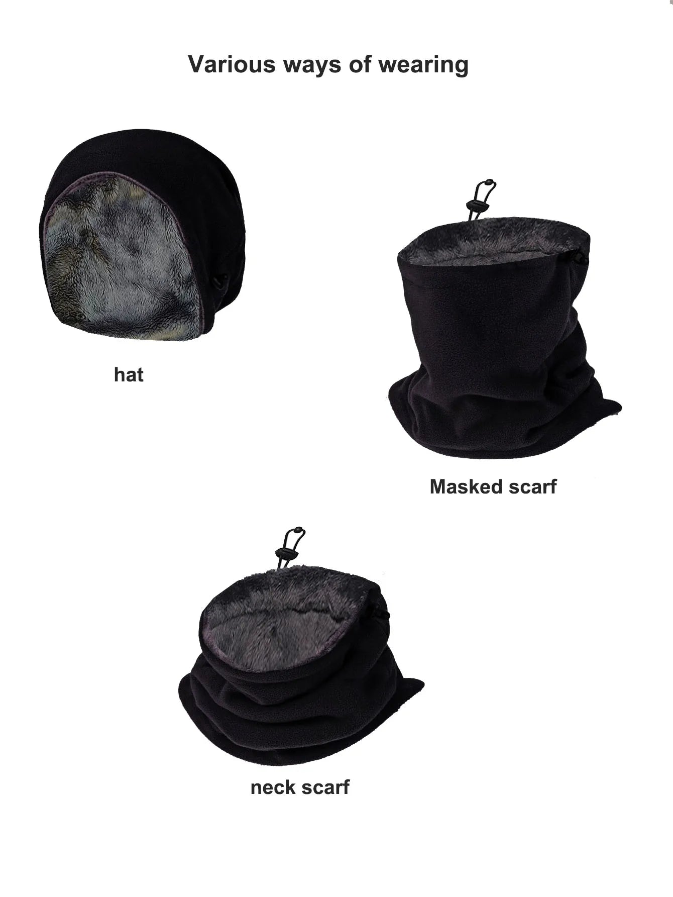 Fleece Balaclava Face Mask & Neck Warmer