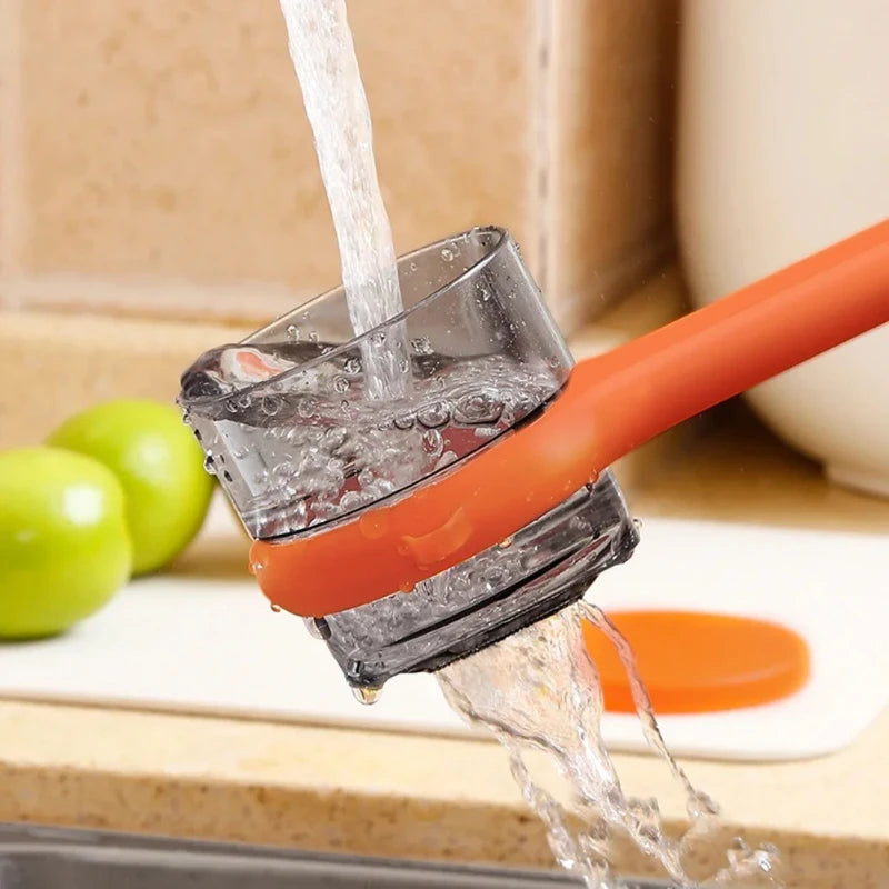 Ergonomic Vegetable Peeler with Built-In Scrap Catcher