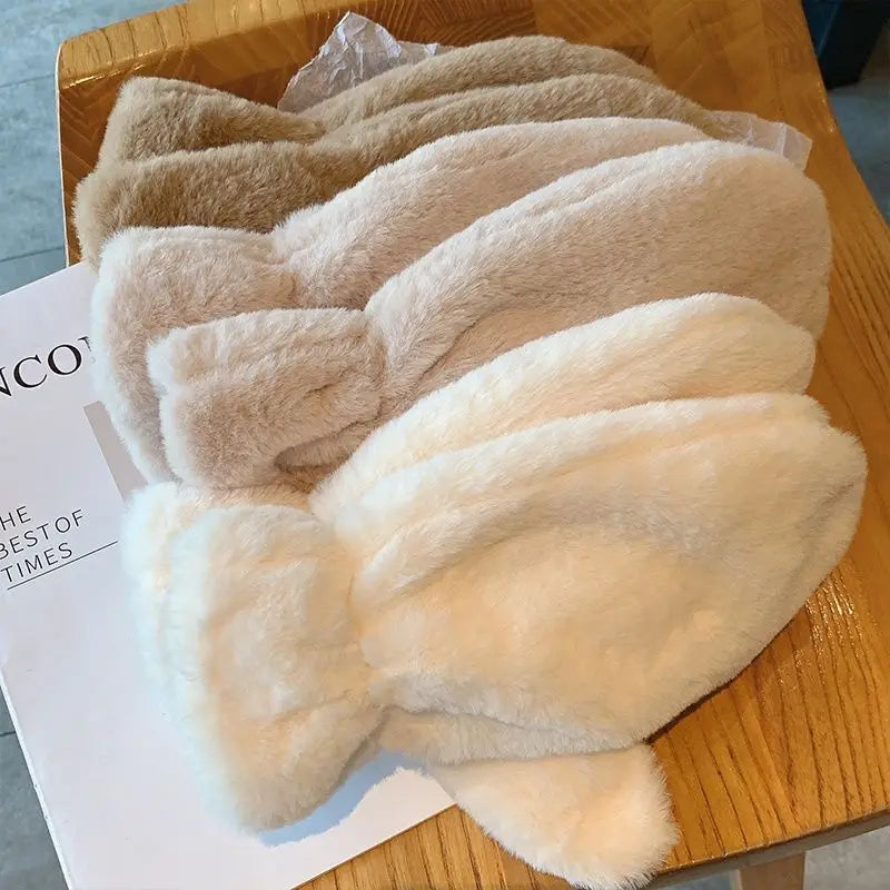 Fluffy Plush Winter Mittens