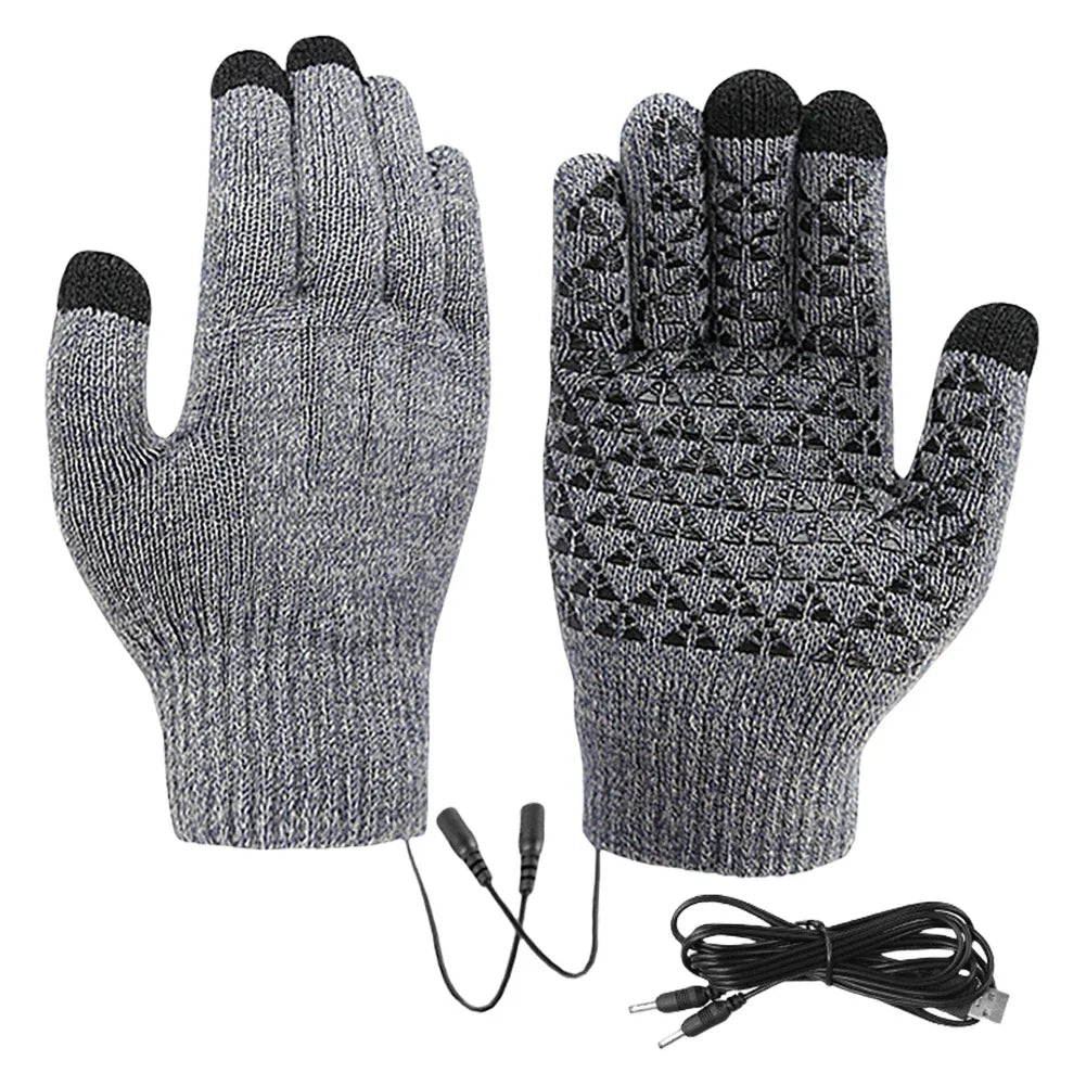 USB Heated Touchscreen Winter Gloves