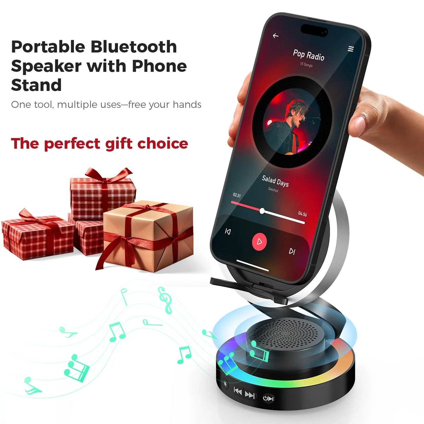 5-in-1 Wireless Speaker & Phone Stand product image 1