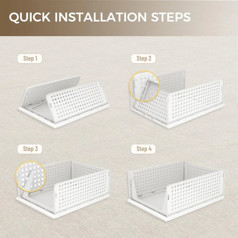 Stackable Clear Drawer Organizer