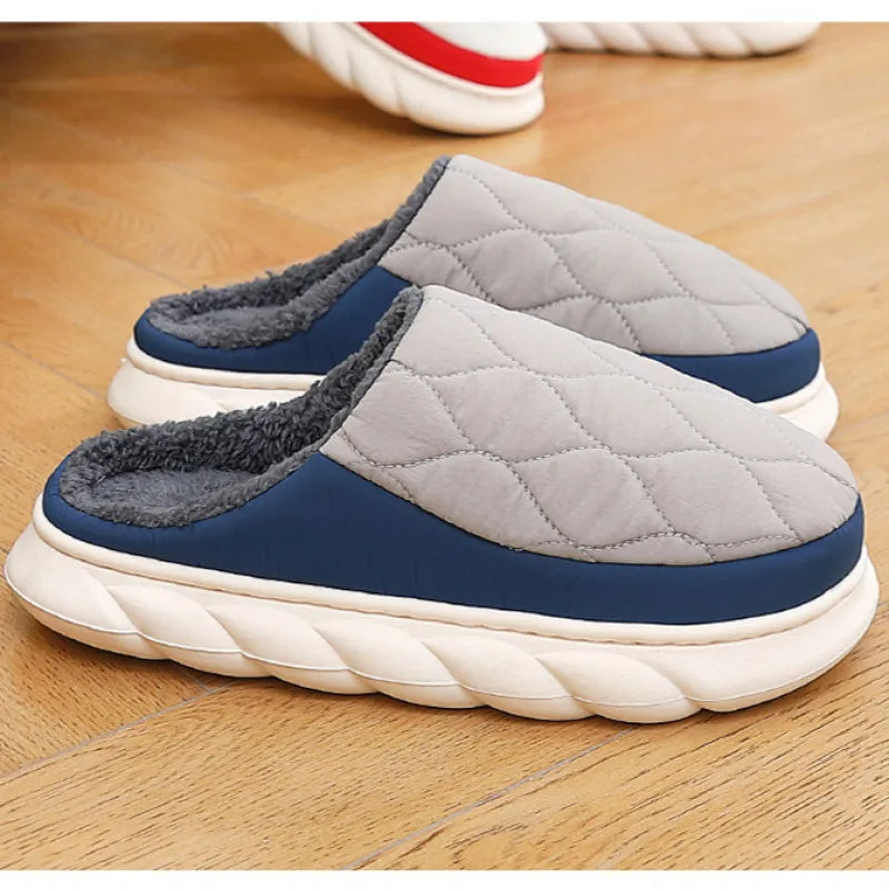 Men’s Waterproof Warm Winter Slippers