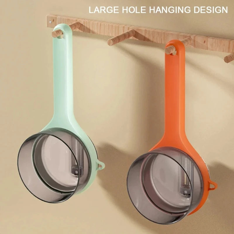 Ergonomic Vegetable Peeler with Built-In Scrap Catcher