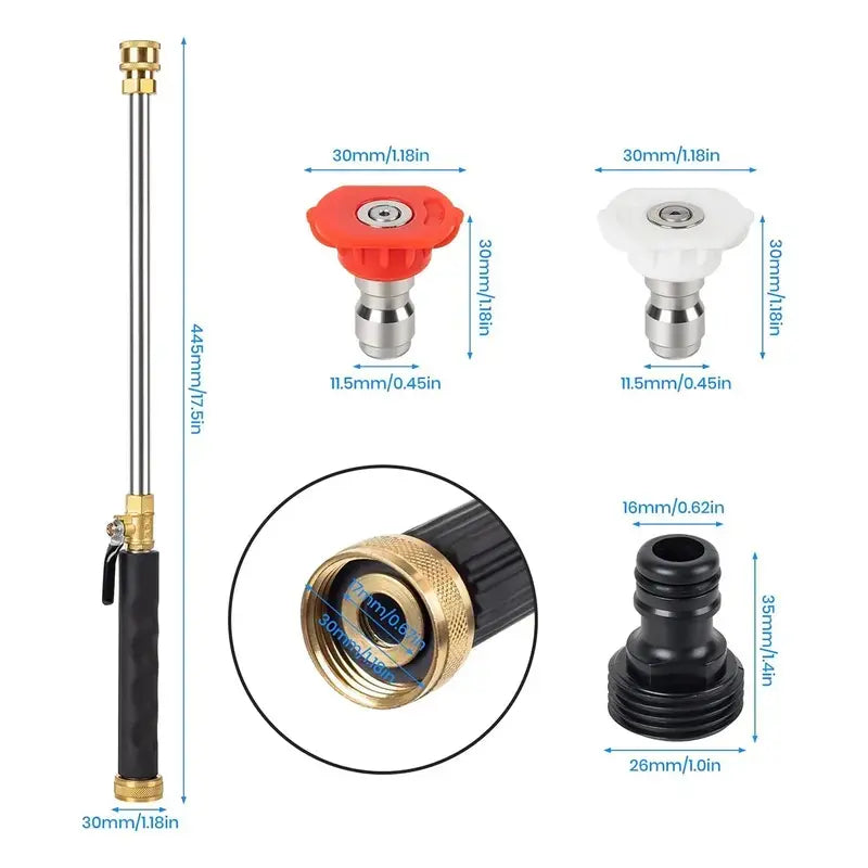 Jet Nozzle Power Washer Attachment for Garden Hoses product image 8