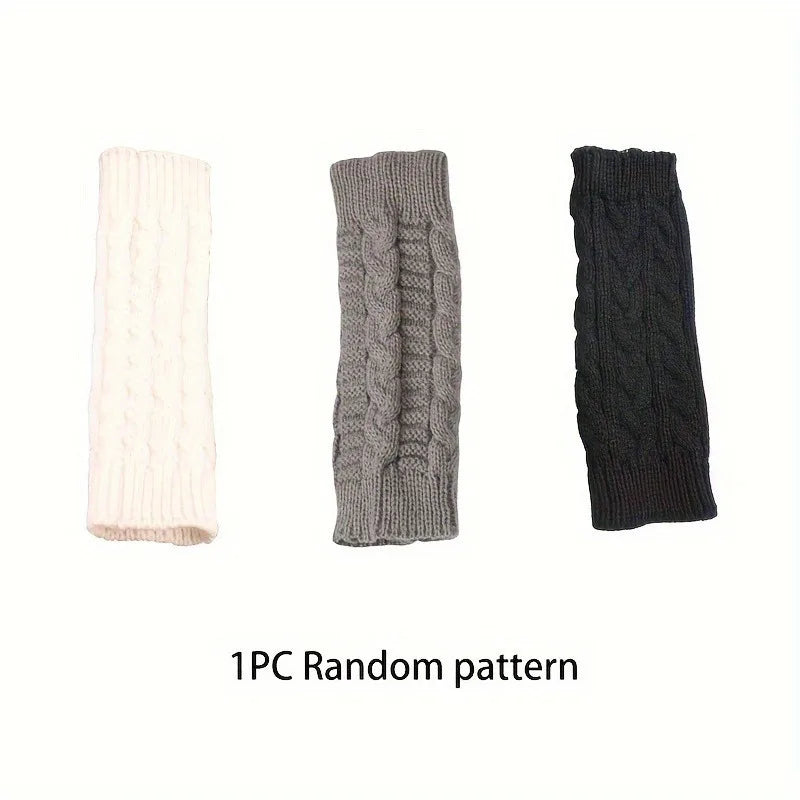 Women’s Knit Fingerless Gloves with Fleece Lining