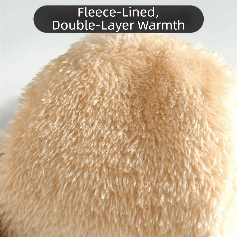 Double Layer Fleece-Lined Winter Mittens