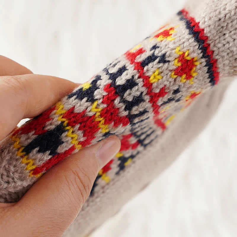 Snow Pattern Warm Winter Socks