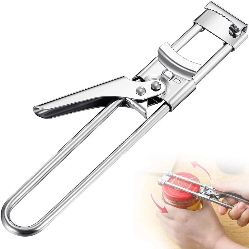 Adjustable Stainless Steel Multi-Function Jar Opener