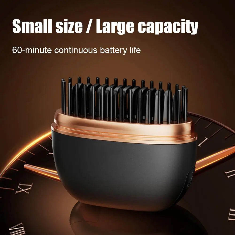 Wireless 2-in-1 Portable Ceramic Hair Straightener