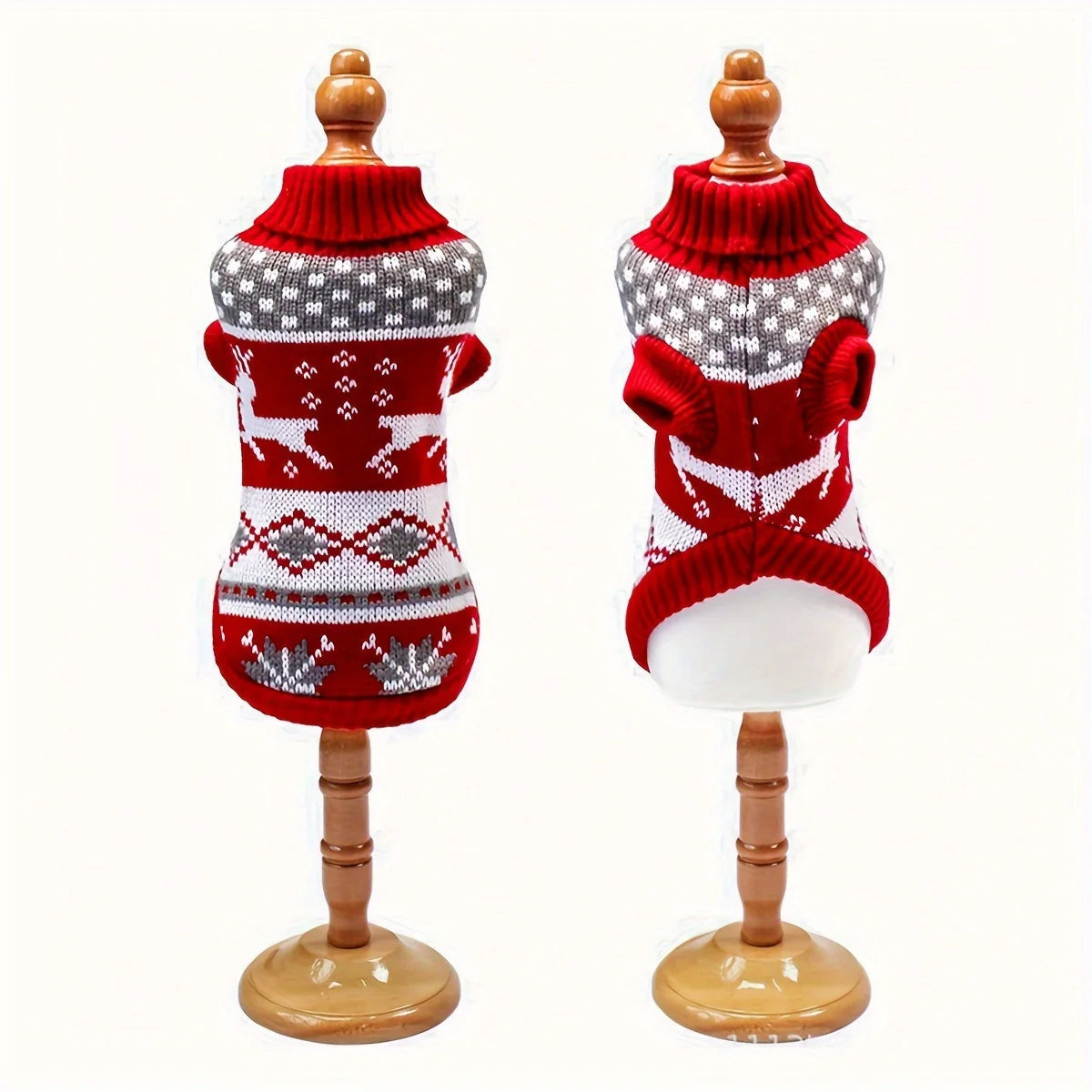 Knitted Christmas Dog Sweater