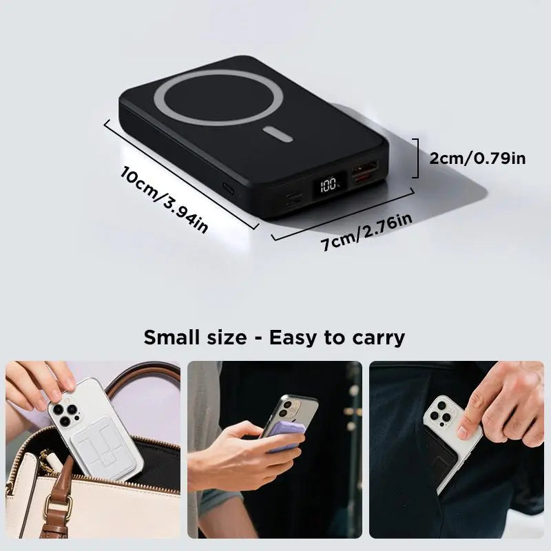 10,000mAh Foldable Magnetic Wireless Power Bank product image 4