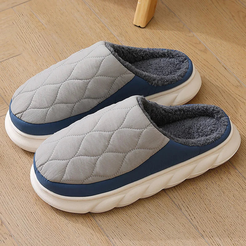Men’s Waterproof Warm Winter Slippers