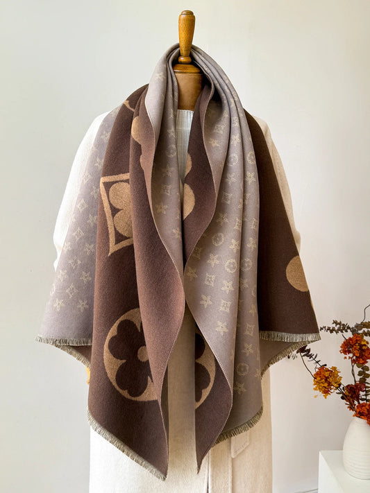 Faux Cashmere Winter Scarf & Neck Warmer