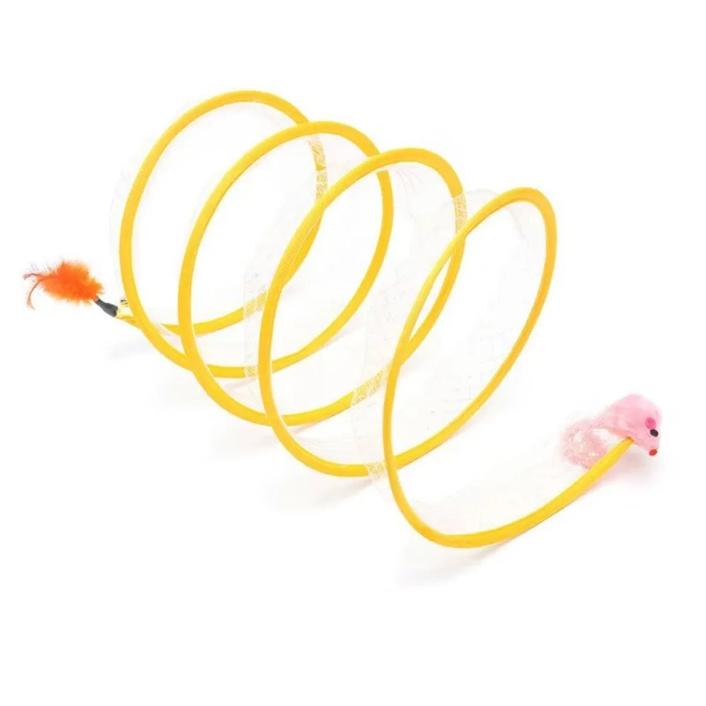Collapsible S-Type Interactive Cat Tunnel