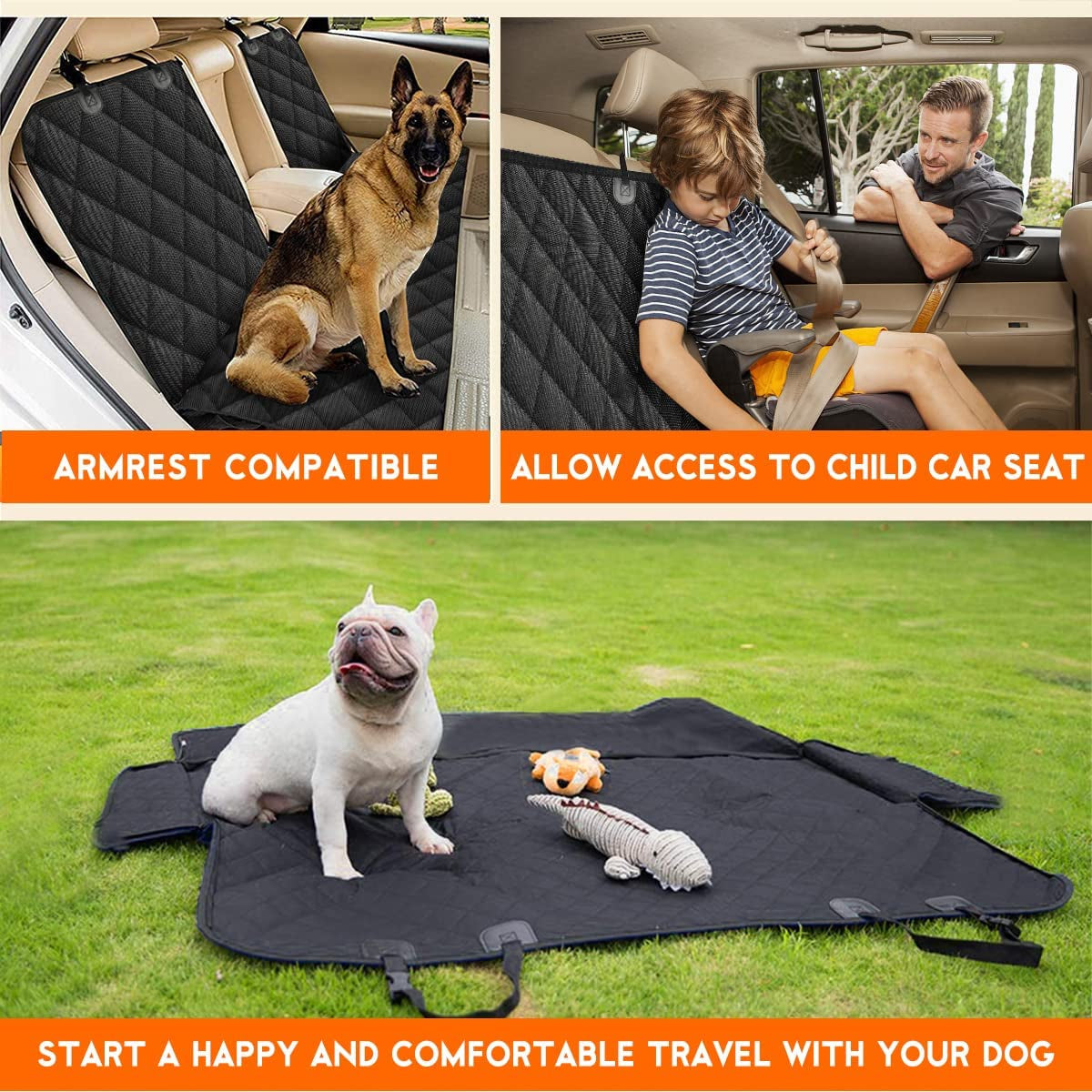 Waterproof Dog Car Seat Cover for Back Seat Protection product image 6