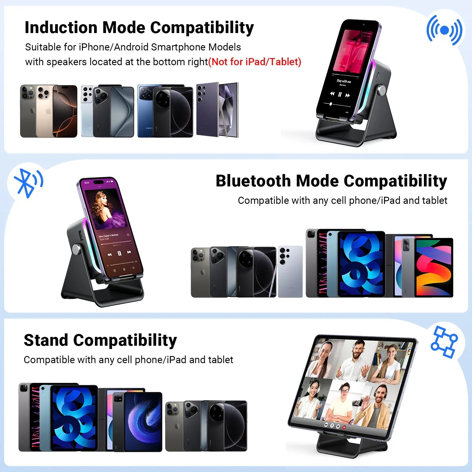 Wireless Induction Speaker Stand with Power Bank product image 9