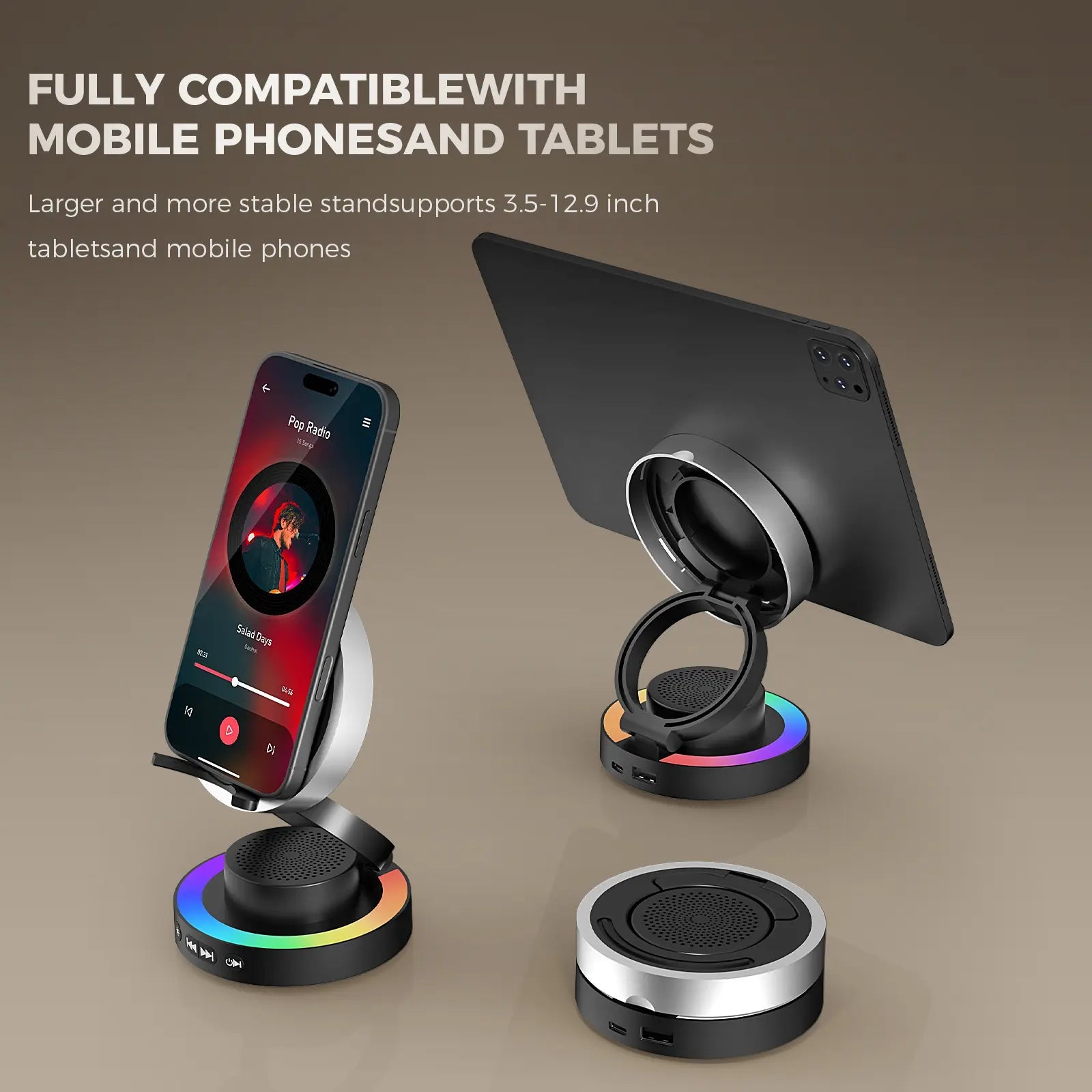5-in-1 Wireless Speaker & Phone Stand product image 3