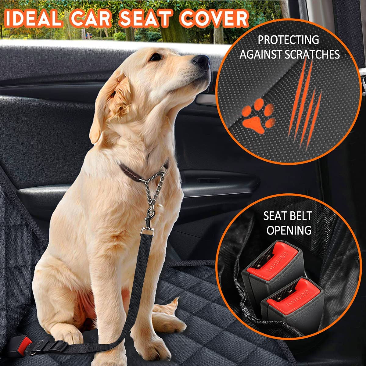 Waterproof Dog Car Seat Cover for Back Seat Protection product image 5