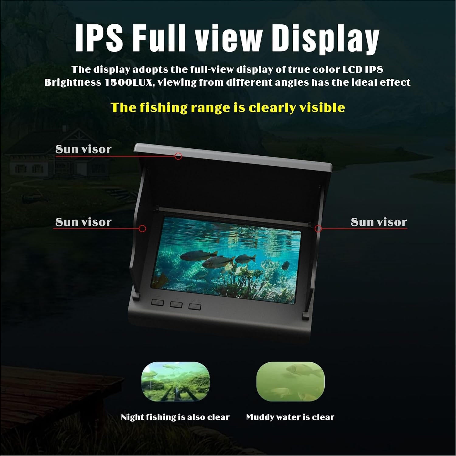 Portable Fish Finder with 4.3" LCD & Underwater Camera