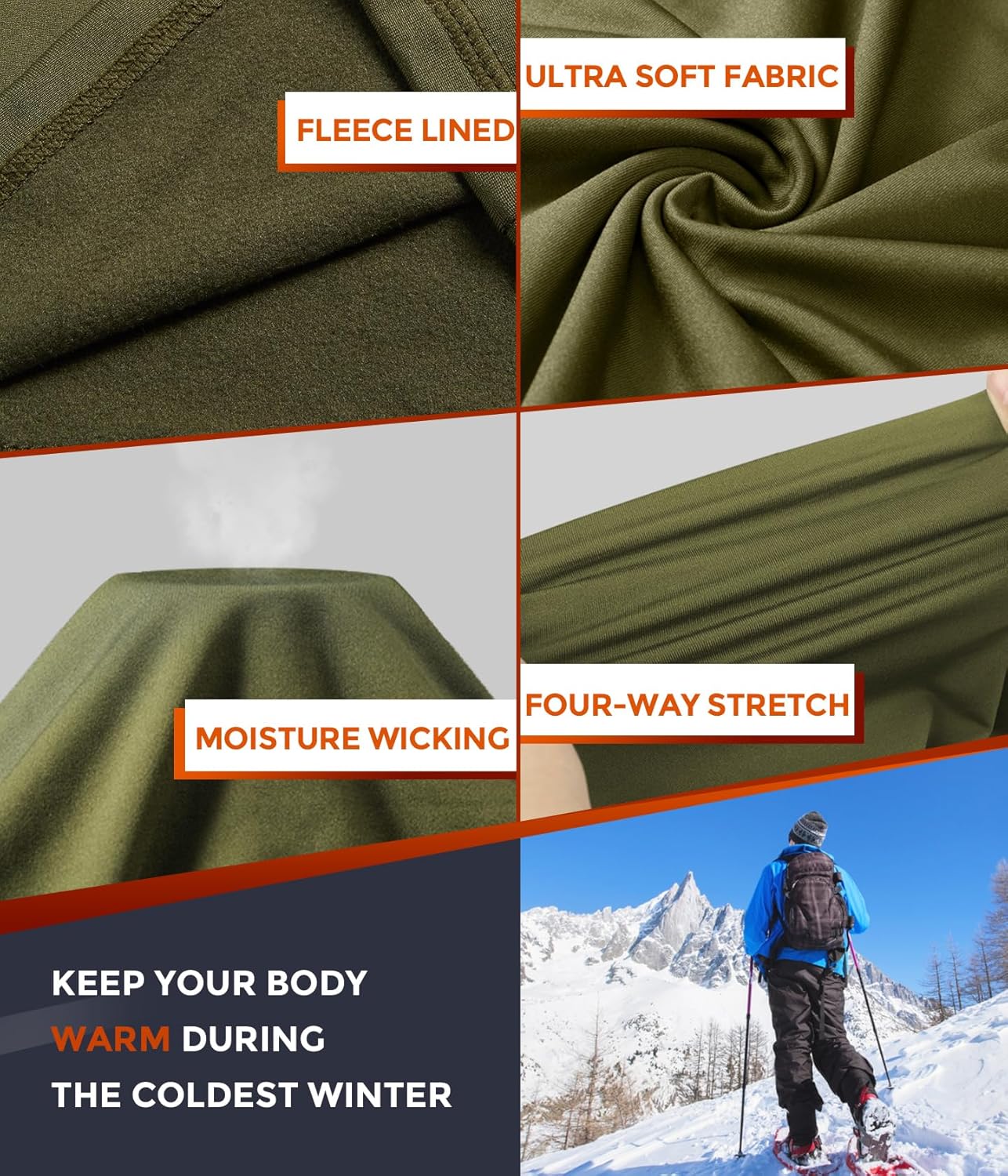 Men’s Thermal Underwear Long Johns Set product image 5