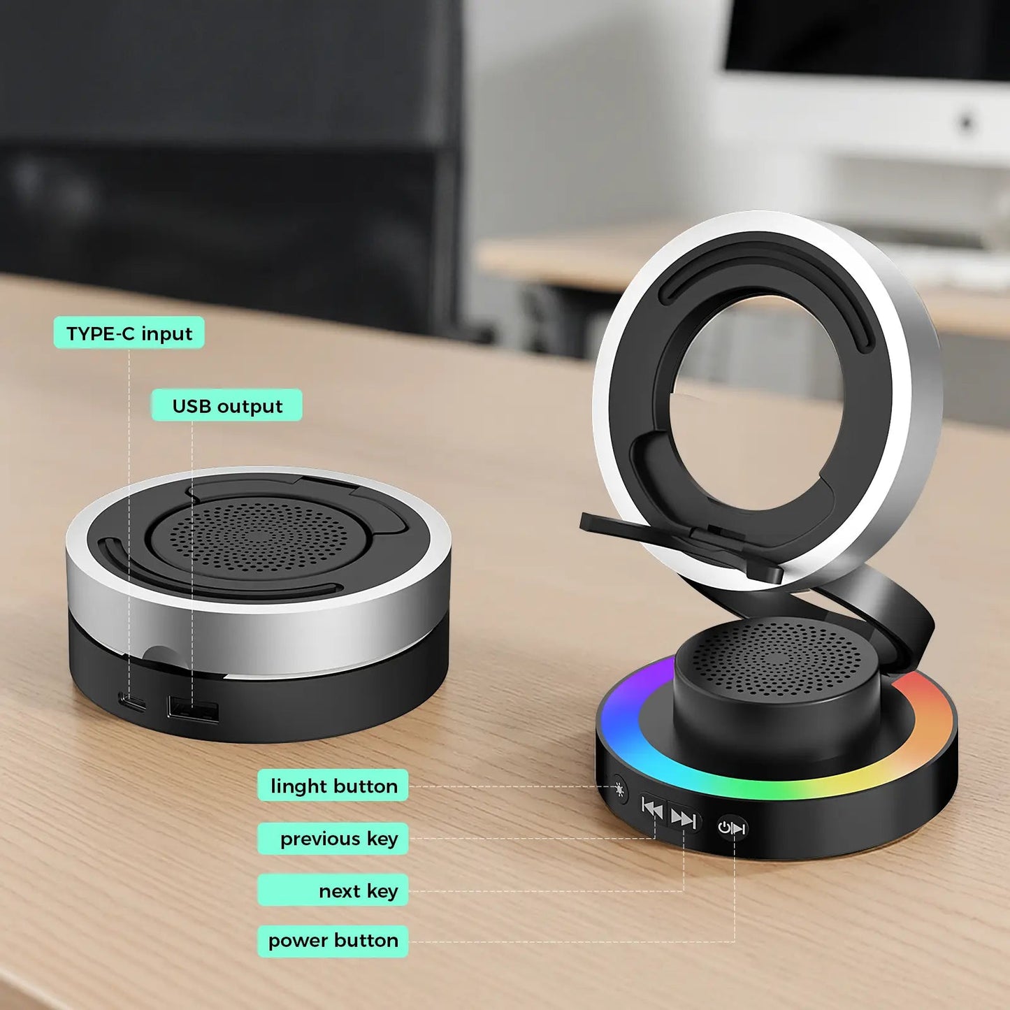5-in-1 Wireless Speaker & Phone Stand product image 4