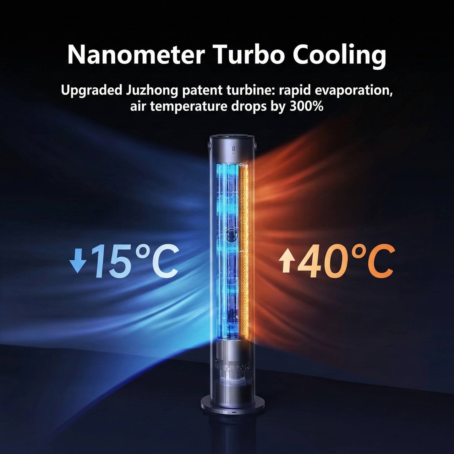 Quiet Windowless Portable Air Cooler with Remote