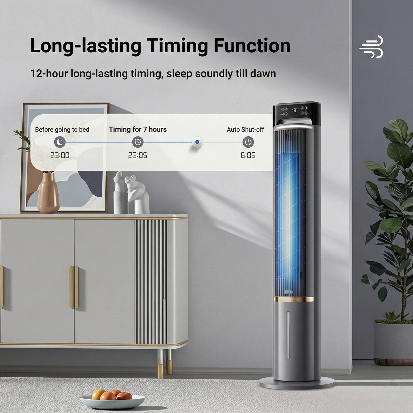 Quiet Windowless Portable Air Cooler with Remote