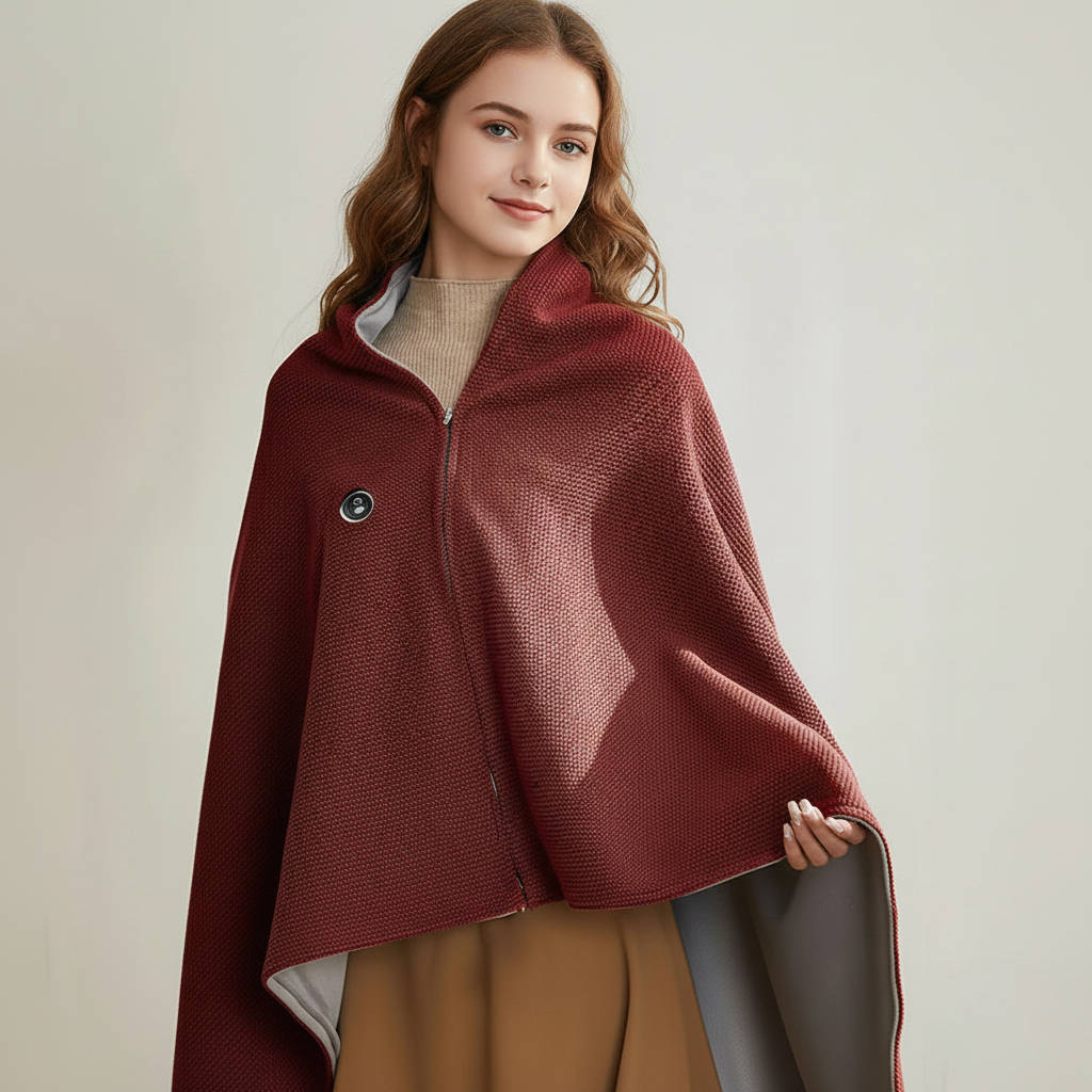 Portable USB Heated Shawl Blanket
