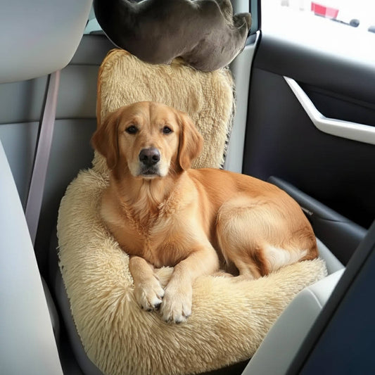 Protective Dog Car Seat Bed for Back Seat Travel
