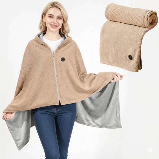 Portable USB Heated Shawl Blanket