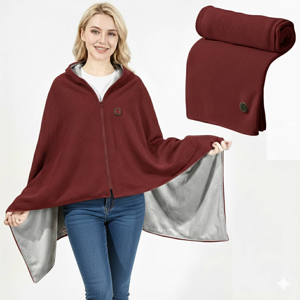 Portable USB Heated Shawl Blanket