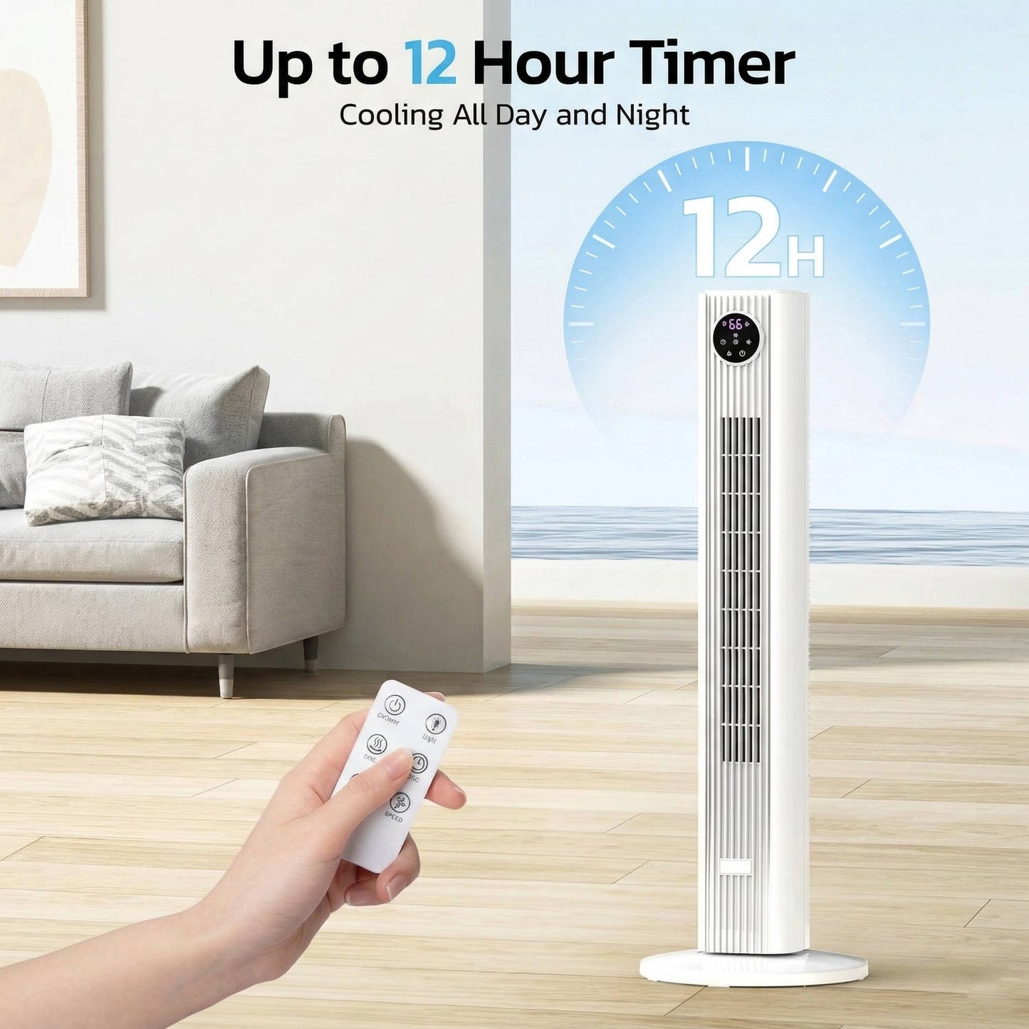 Portable Tower Air Cooler for Bedroom & Office