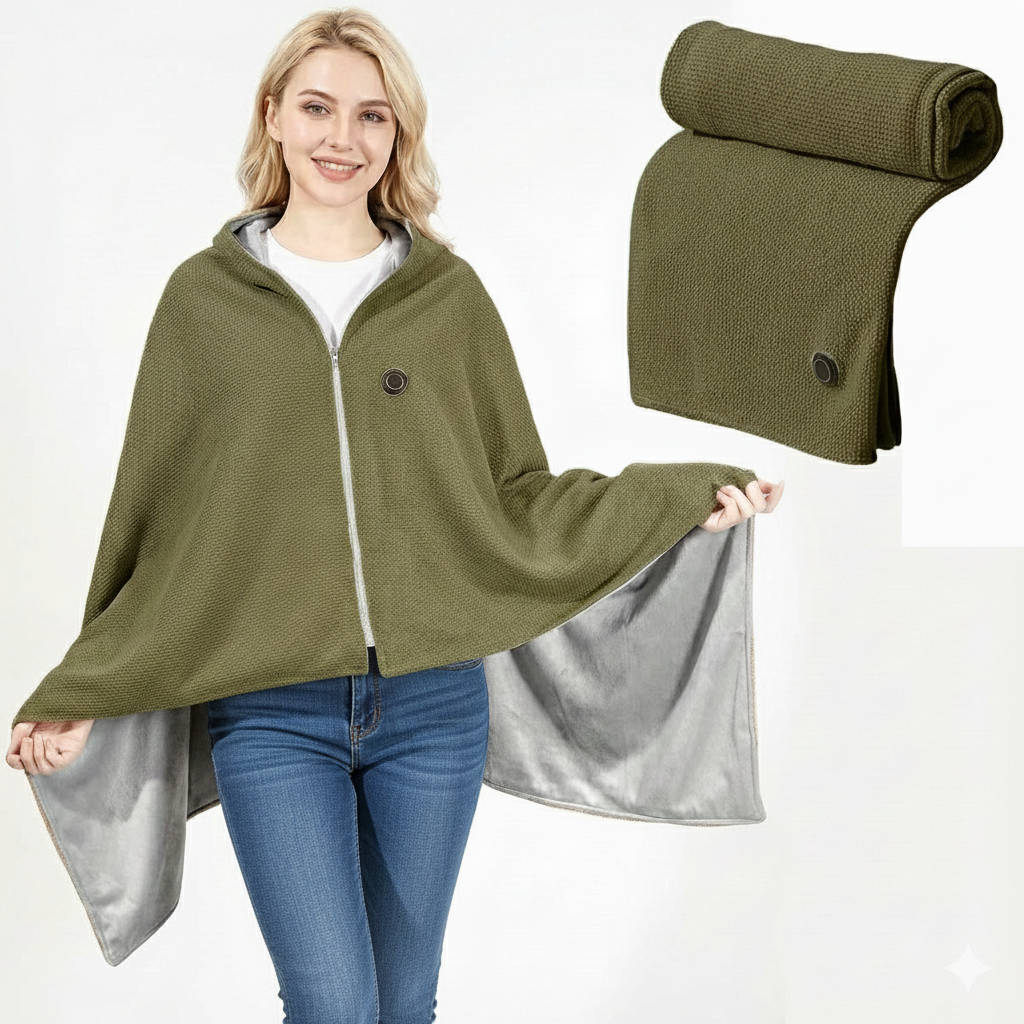 Portable USB Heated Shawl Blanket