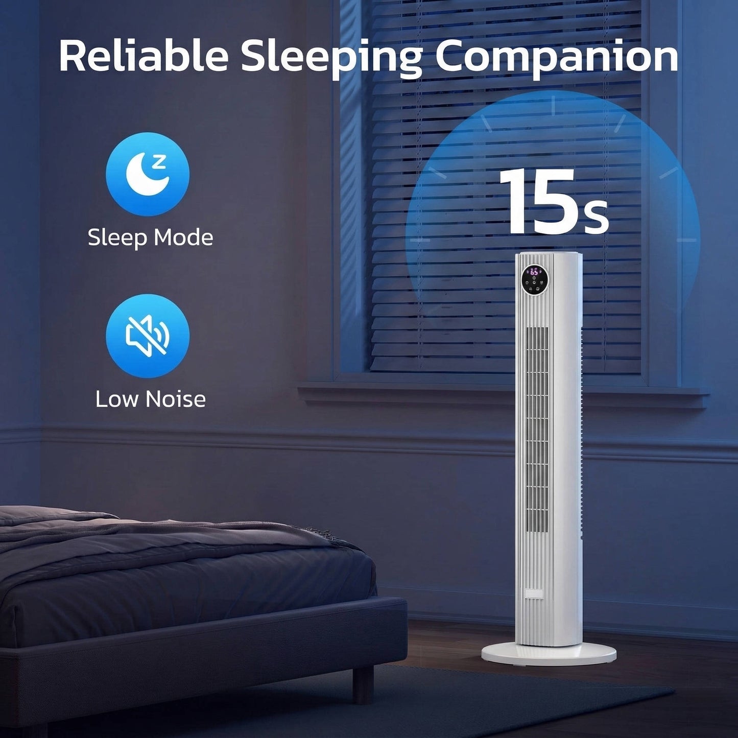 Portable Tower Air Cooler for Bedroom & Office