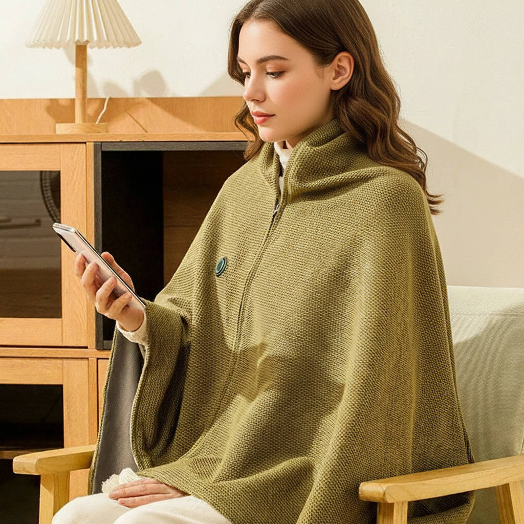 Portable USB Heated Shawl Blanket