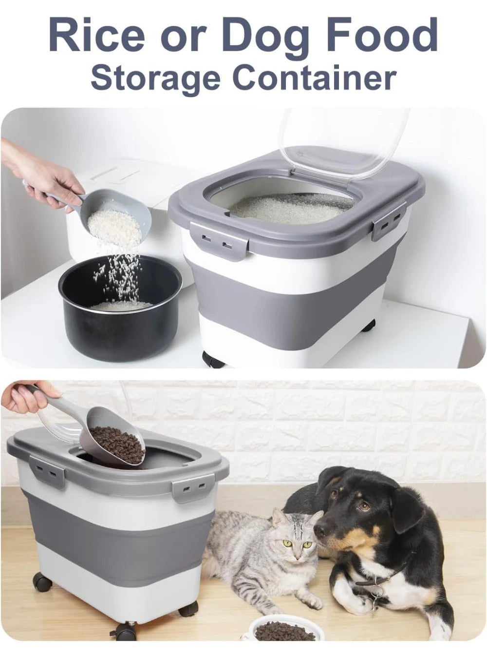 Foldable Large-Capacity Food Storage Container