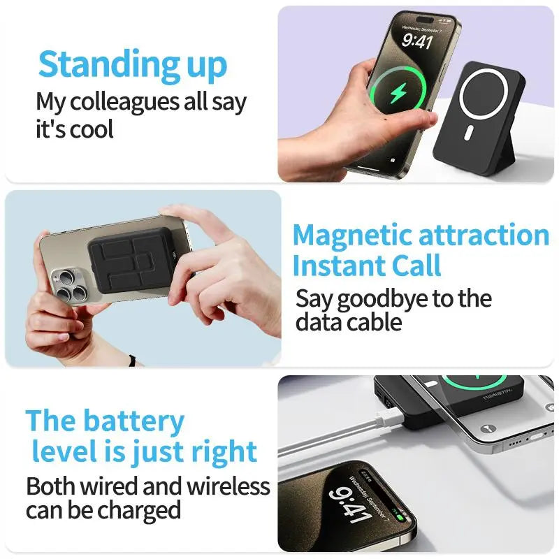 10,000mAh Foldable Magnetic Power Bank product image 4